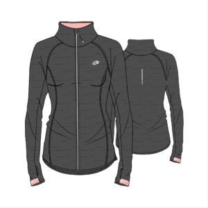 XRIDE III SWEAT FZ W (BLK ML/PNK IRC)