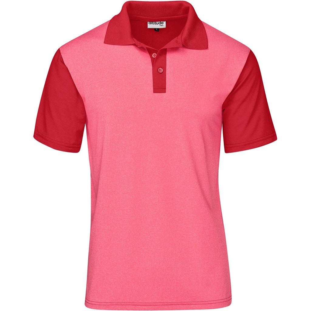 Mens Crossfire Golf Shirt - Red - Image 3
