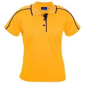 Ladies Vegas Golf Shirt - Yellow