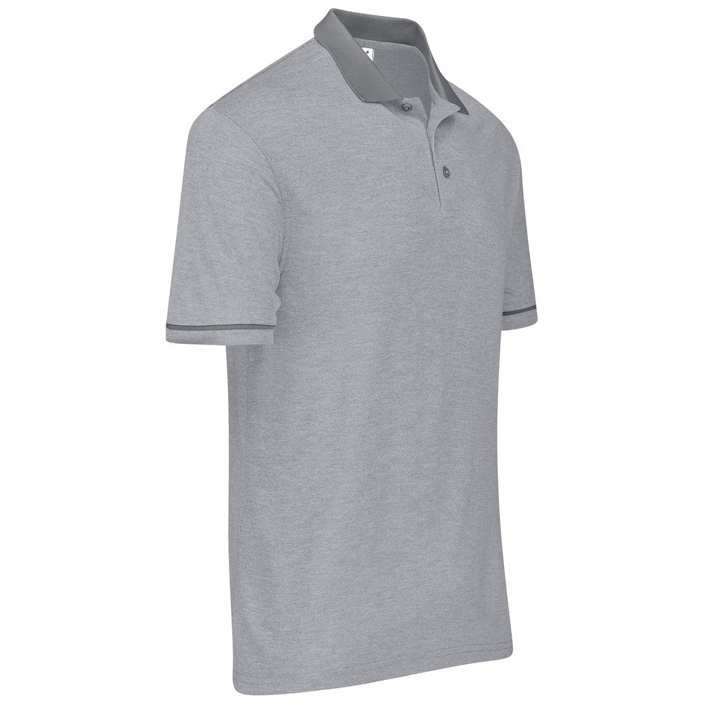 Mens Verge Golf Shirt - Light Grey - Image 9