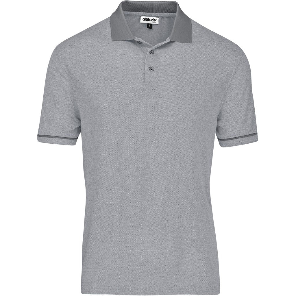 Mens Verge Golf Shirt - Light Grey - Image 3