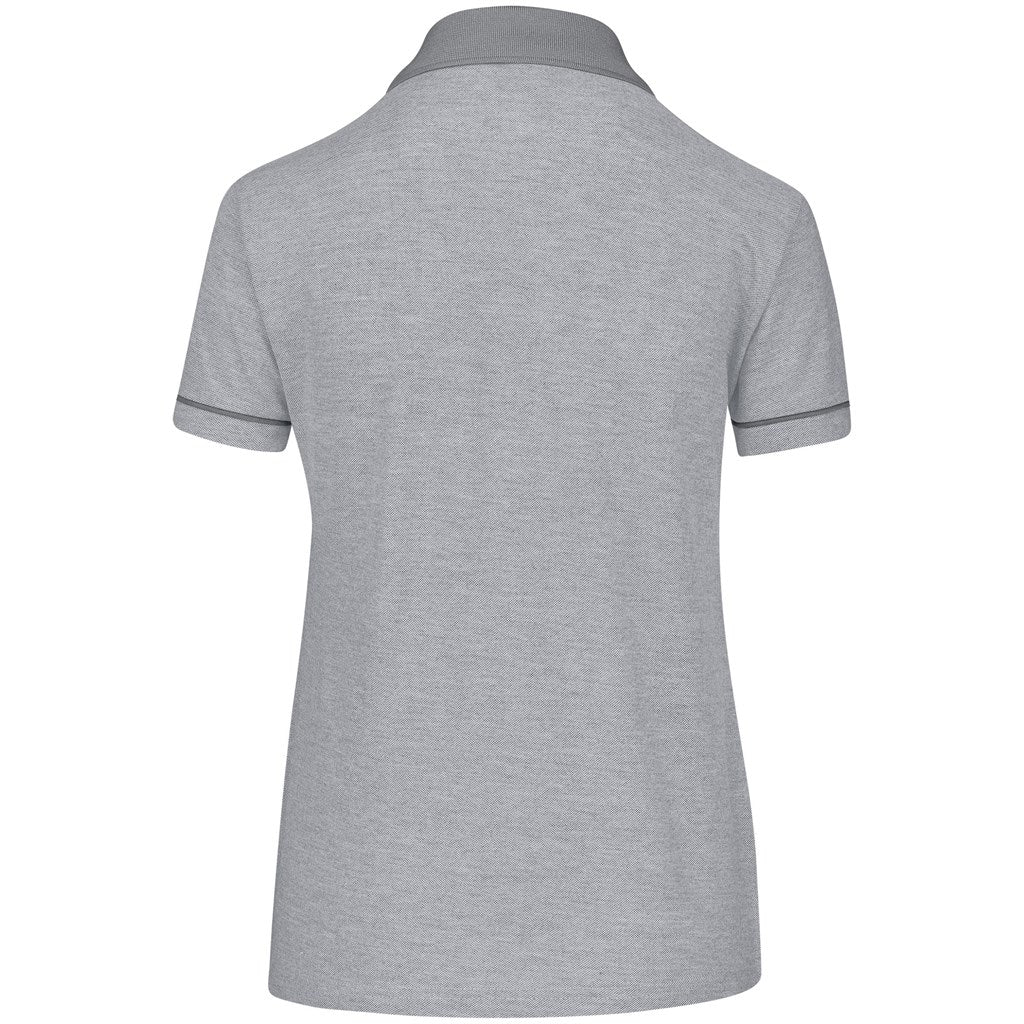 Ladies Verge Golf Shirt - Light Grey - Image 8