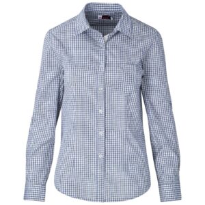 Ladies Long Sleeve Kenton Shirt - Light Blue