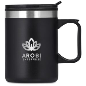 Kooshty Angelo Stainless Steel & Plastic Double-Wall Mug – 360ml