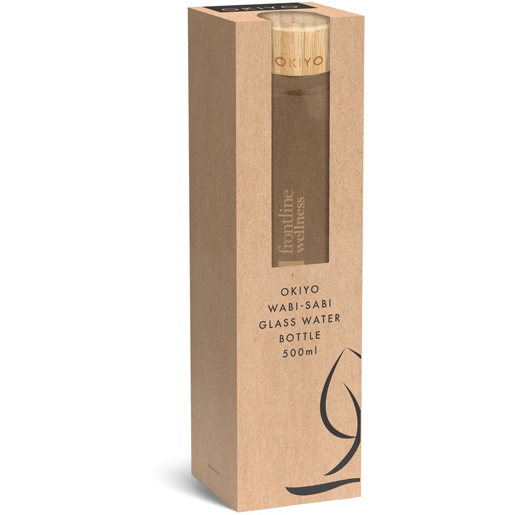 Okiyo Wabi-Sabi Glass Water Bottle - 500ml - Image 21