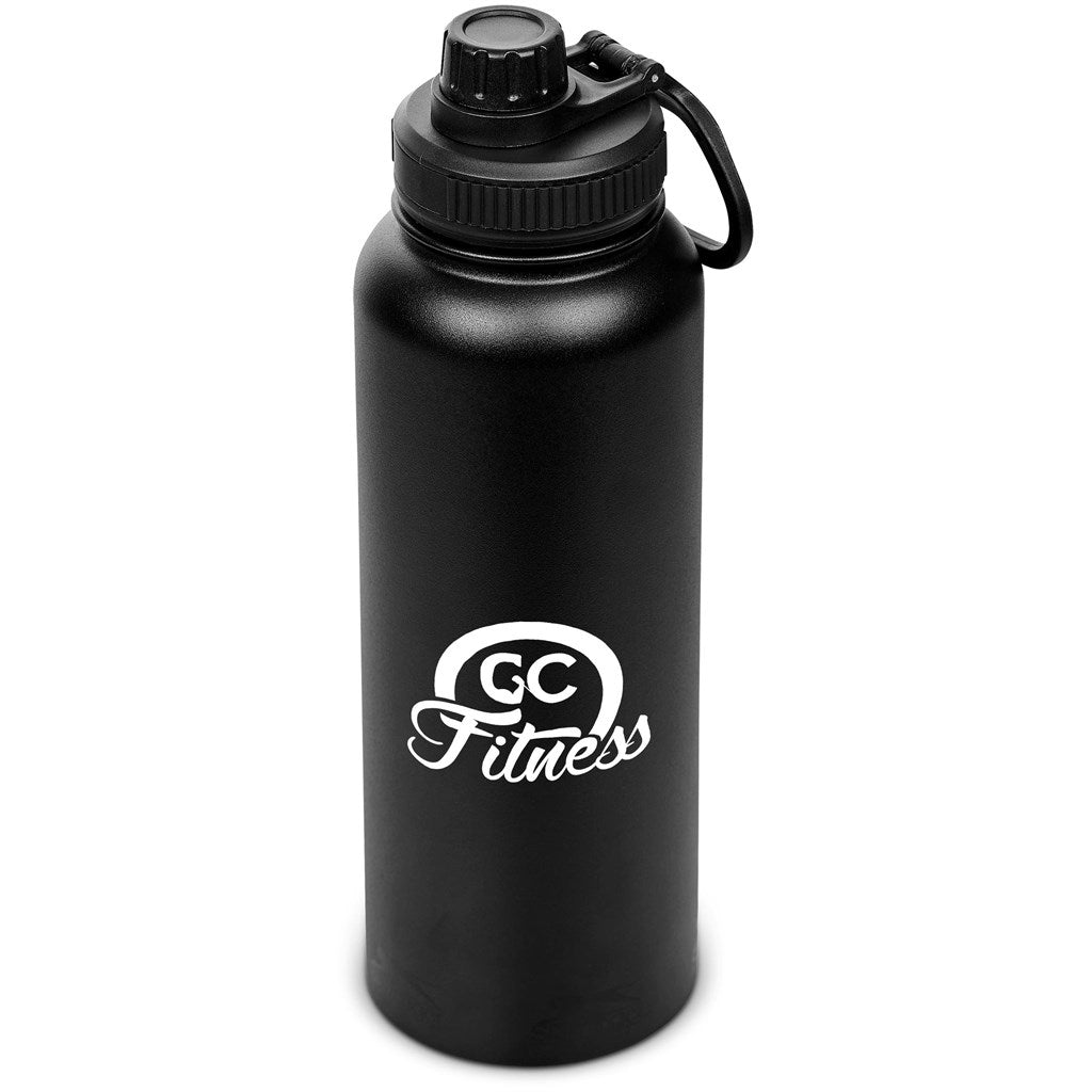 Slazenger Hooper Stainless Steel Vacuum Water Bottle - 1.2 Litre - Black - Image 5