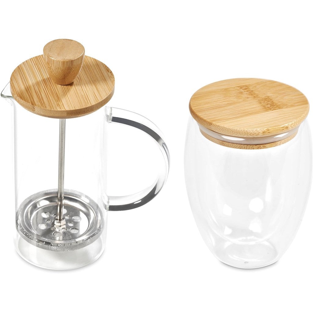 Okiyo Aibo Glass & Bamboo Coffee Set - Image 8