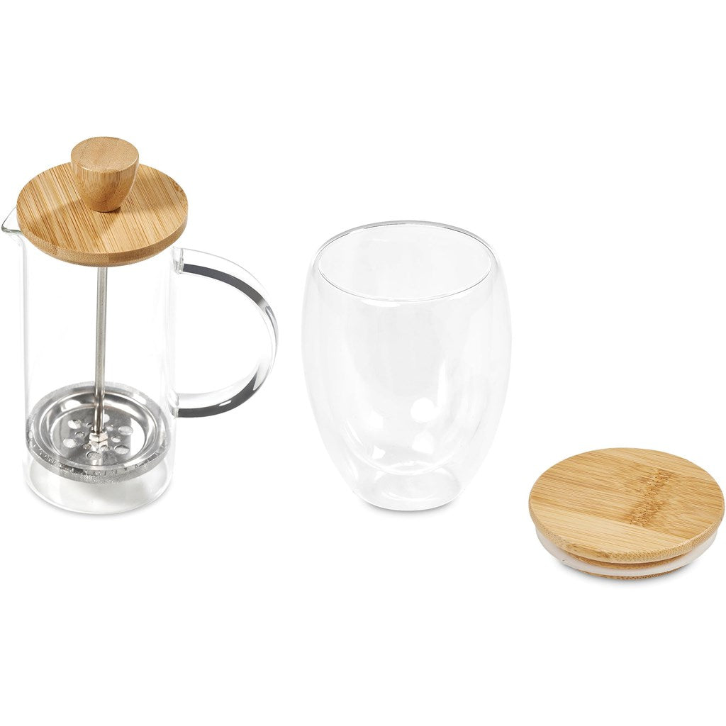Okiyo Aibo Glass & Bamboo Coffee Set - Image 43