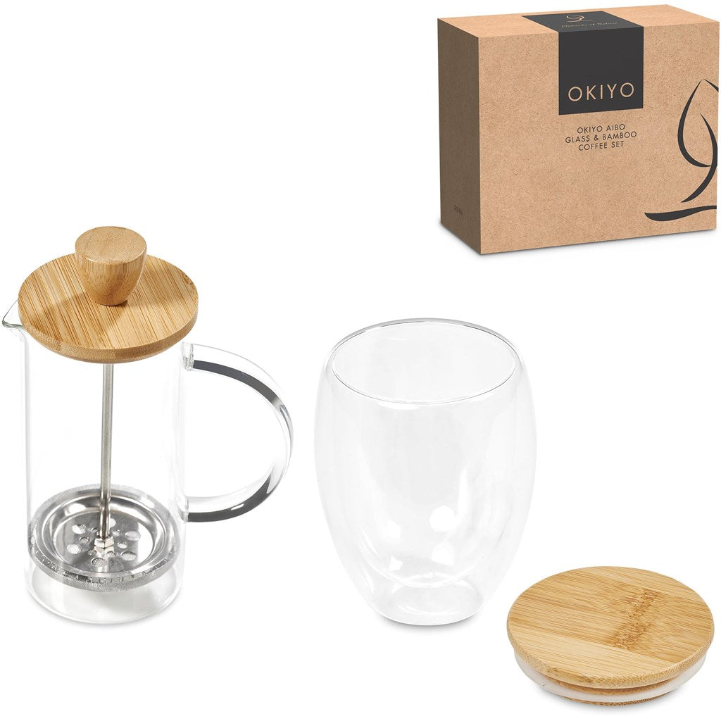 Okiyo Aibo Glass & Bamboo Coffee Set - Image 40