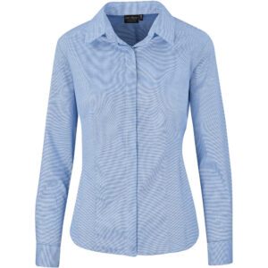 Ladies Long Sleeve Taylor Shirt - Blue