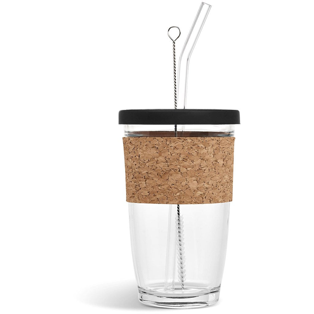 Kooshty Kork Glass Smoothie Kup & Straw - 480ml - Image 9