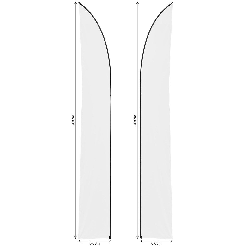 Legend 4m Sublimated Arcfin Double-Sided Flying Banner Skin (Excludes Hardware) - Image 3