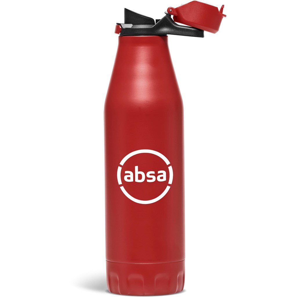 Slazenger Novac Stainless Steel Vacuum Water Bottle - 500ml - Red - Image 4