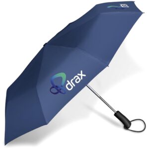 Whimsical Auto-Open Compact Umbrella - Navy