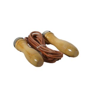 Wooden Handle Skipping Rope Leather