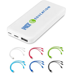 Kingpin White 5 Compact Power Bank - 5,000mAh