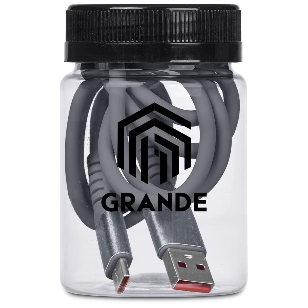 Altitude Capsit Fast Charge A2C Cable in Jar